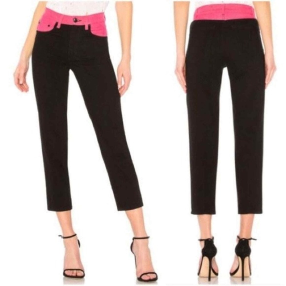 Rag &‎ Bone Black & Pink Ash Mom Jeans 25 Brand new with tags BNWT NWT!!!!!